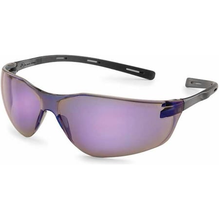 Gateway Safety Black  Blue Mirror Temple Ellipse Safety Glasses 280320094